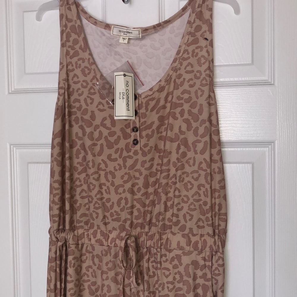 Leopard print romper